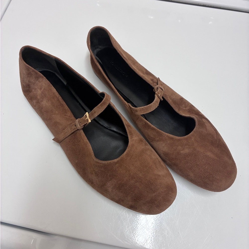 Elegant Brown Suede Women's Shoes